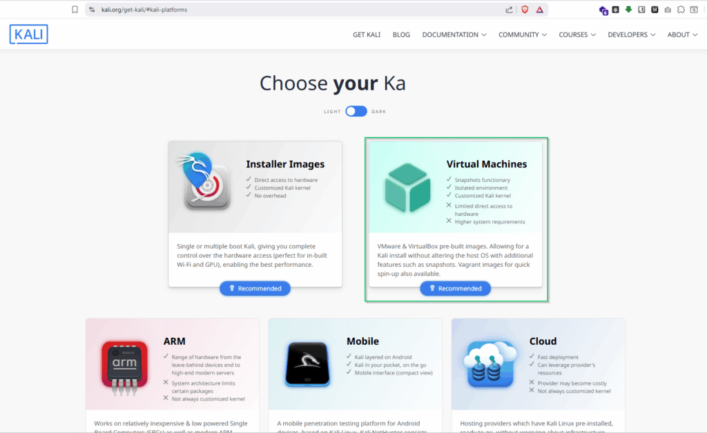 Install Kali Algeria