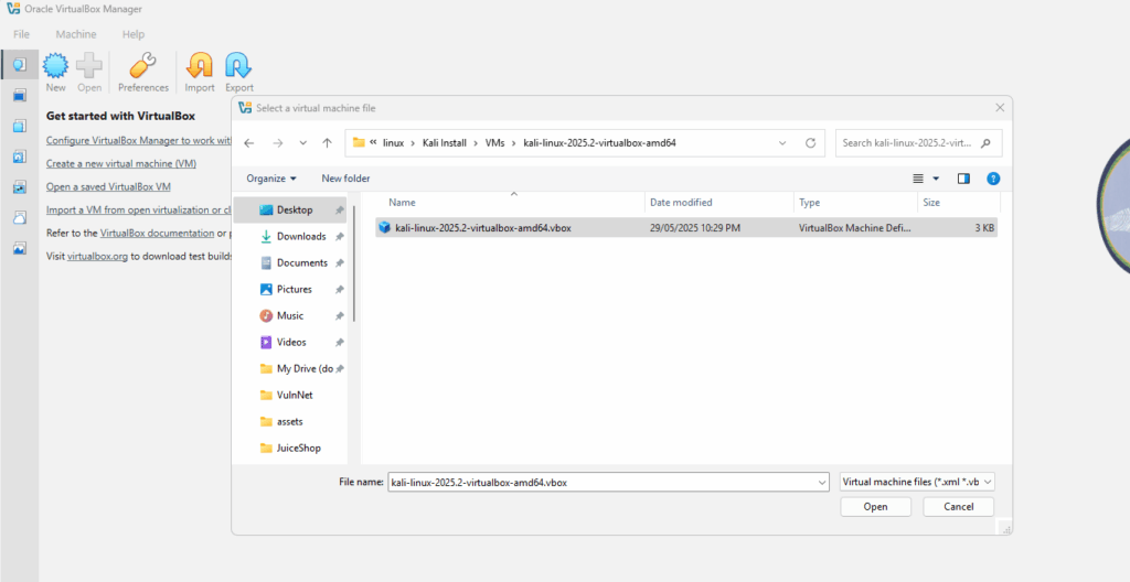 Install Kali Algeria Virtual Box 2