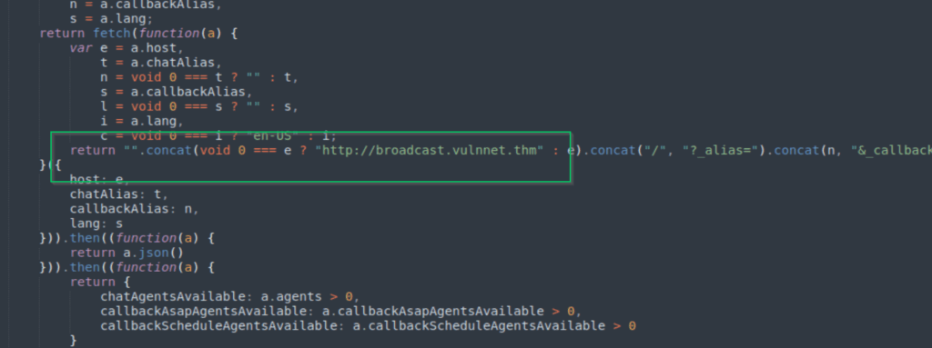 Thm Vulnnet Jsdiscovery