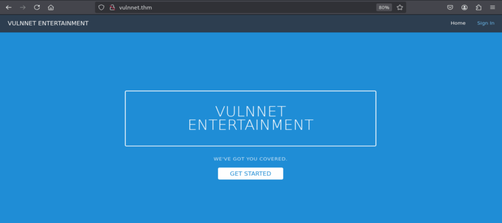 Thm Vulnnet Website